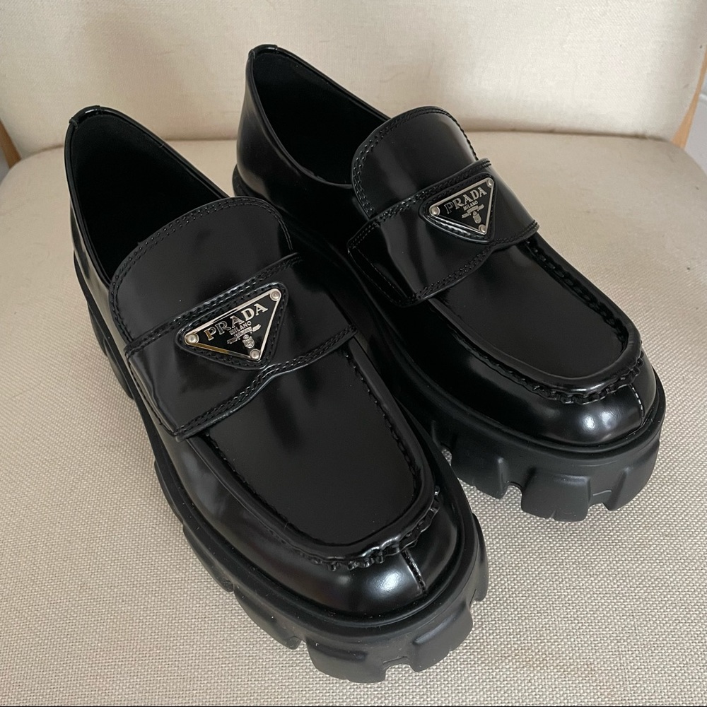 Prada Monolith Loafers